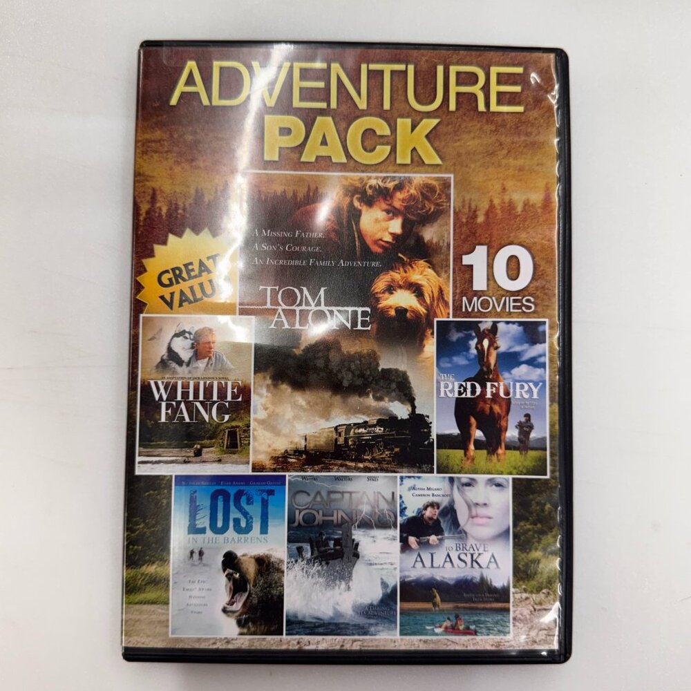 Adventure Pack - 10 Movies [DVD] Disc Tested, Working